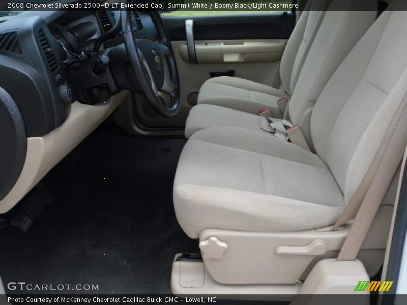 Summit White / Ebony Black/Light Cashmere 2008 Chevrolet Silverado 2500HD LT Extended Cab