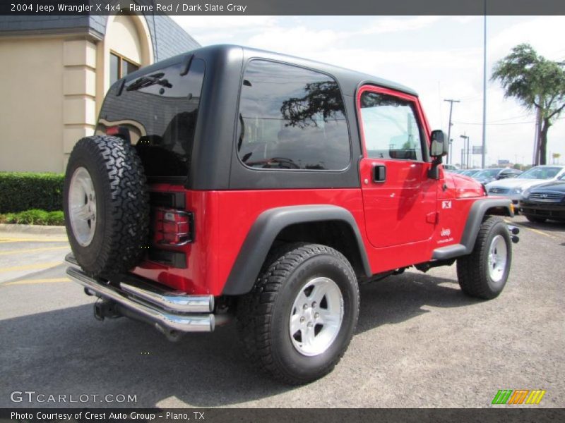 Flame Red / Dark Slate Gray 2004 Jeep Wrangler X 4x4