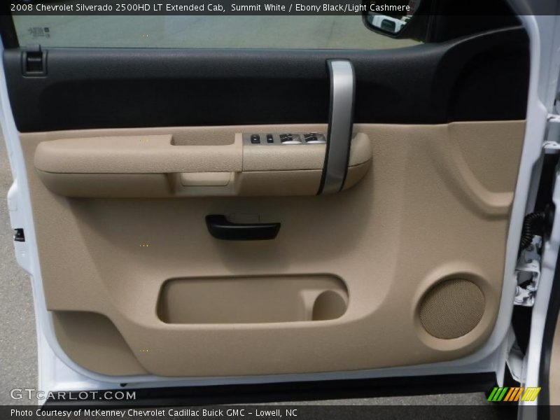 Summit White / Ebony Black/Light Cashmere 2008 Chevrolet Silverado 2500HD LT Extended Cab