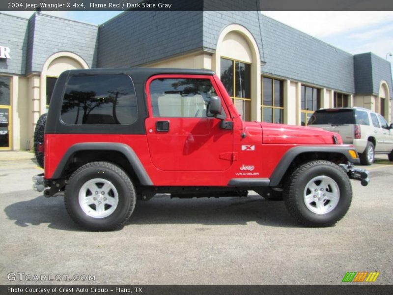 Flame Red / Dark Slate Gray 2004 Jeep Wrangler X 4x4