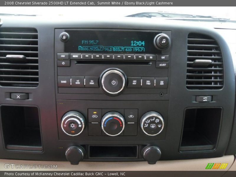 Summit White / Ebony Black/Light Cashmere 2008 Chevrolet Silverado 2500HD LT Extended Cab