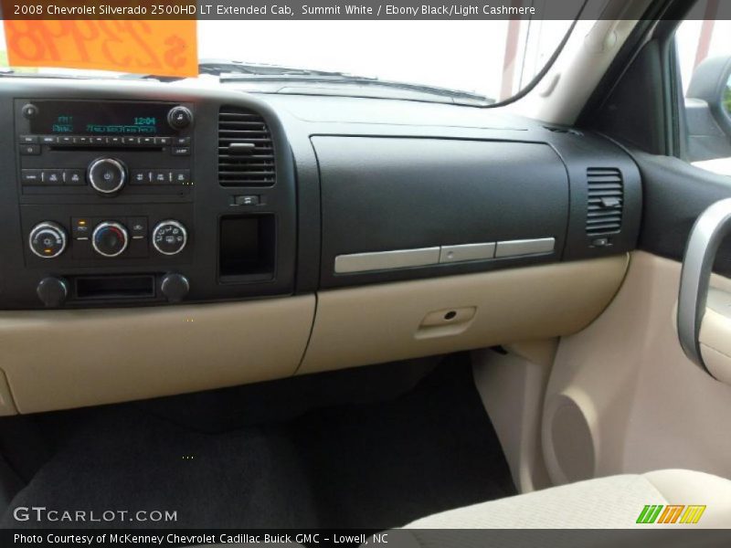 Summit White / Ebony Black/Light Cashmere 2008 Chevrolet Silverado 2500HD LT Extended Cab