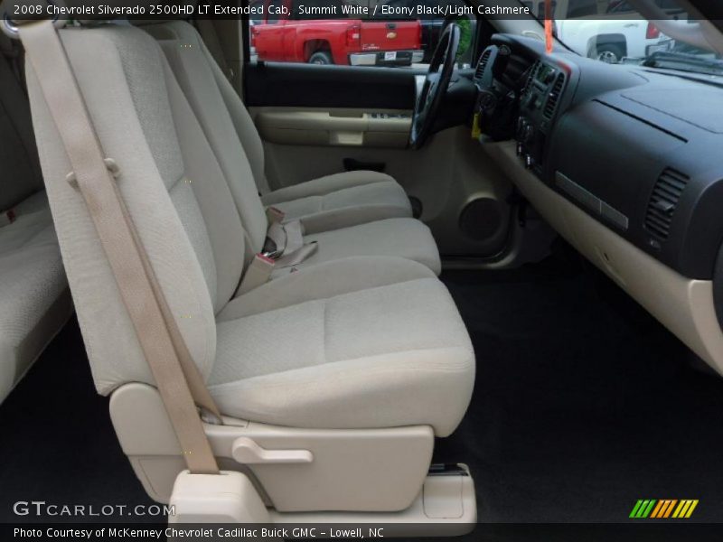 Summit White / Ebony Black/Light Cashmere 2008 Chevrolet Silverado 2500HD LT Extended Cab
