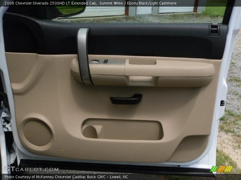 Summit White / Ebony Black/Light Cashmere 2008 Chevrolet Silverado 2500HD LT Extended Cab