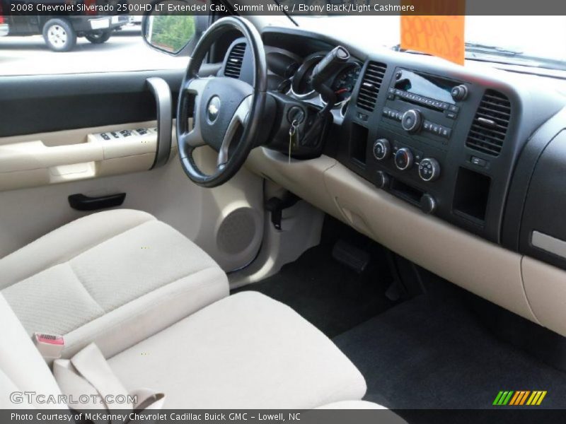 Summit White / Ebony Black/Light Cashmere 2008 Chevrolet Silverado 2500HD LT Extended Cab
