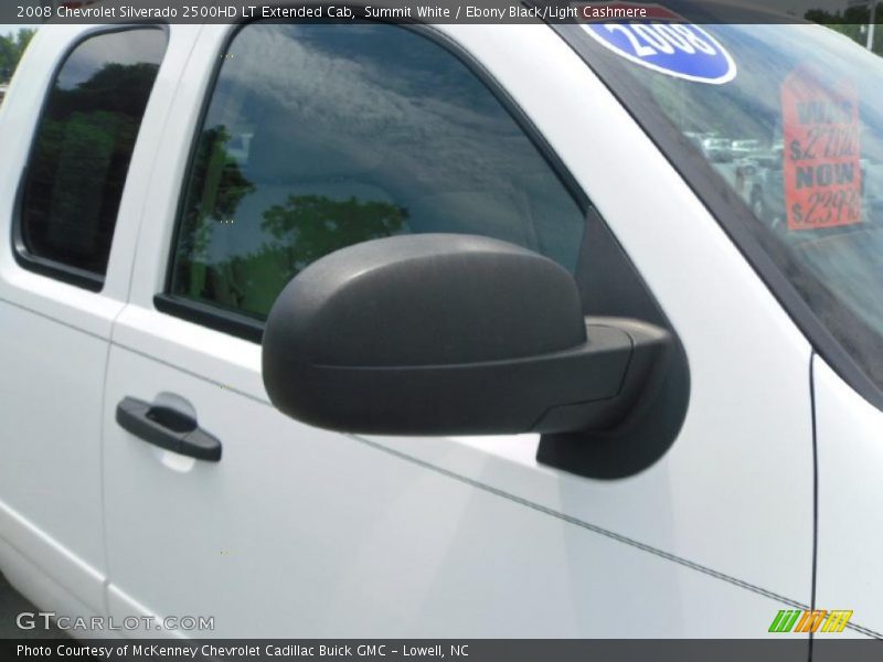 Summit White / Ebony Black/Light Cashmere 2008 Chevrolet Silverado 2500HD LT Extended Cab