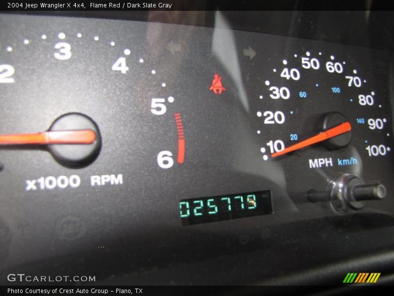Flame Red / Dark Slate Gray 2004 Jeep Wrangler X 4x4