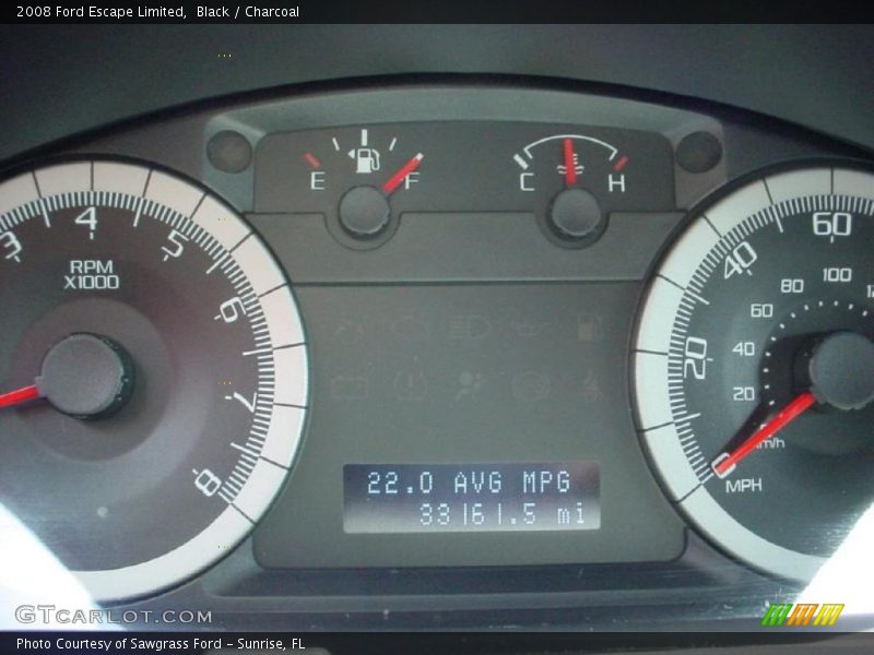 Black / Charcoal 2008 Ford Escape Limited