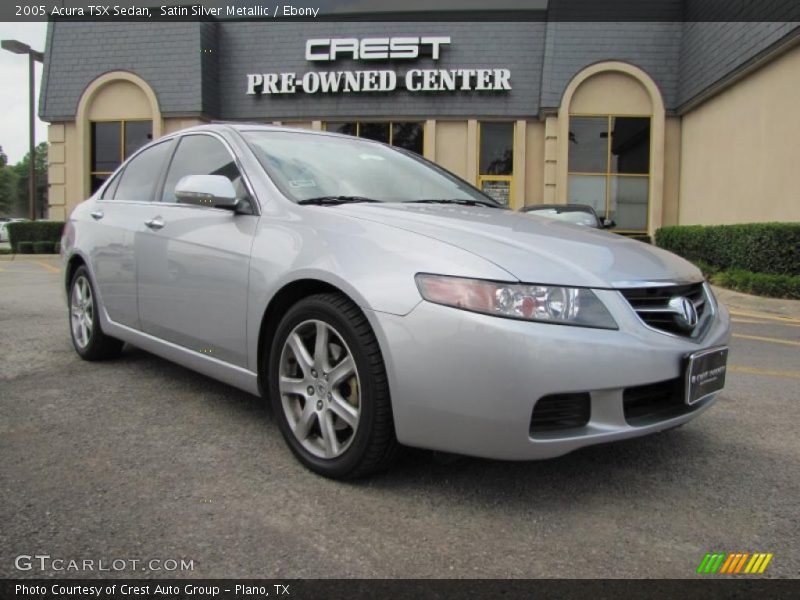 Satin Silver Metallic / Ebony 2005 Acura TSX Sedan