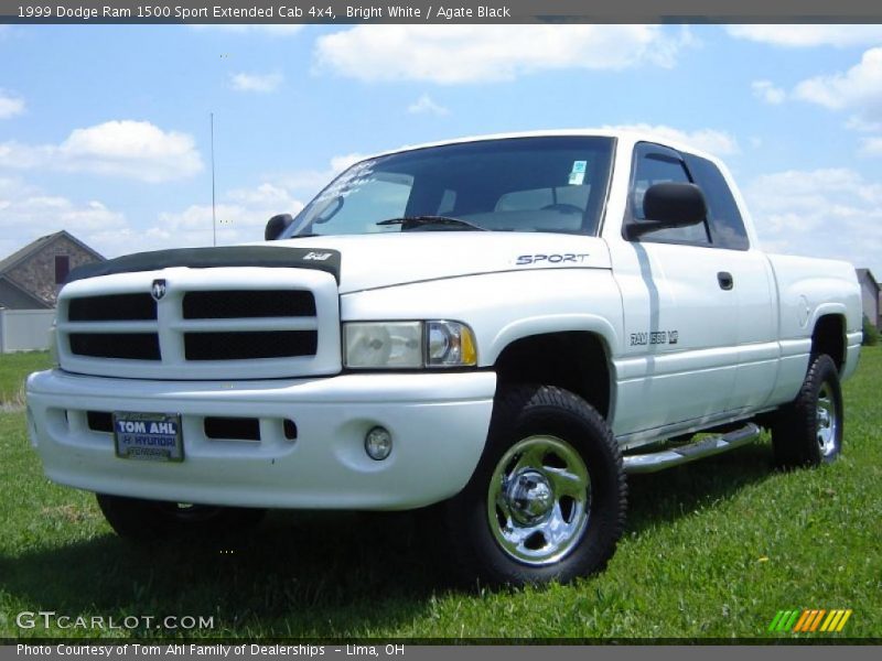 Bright White / Agate Black 1999 Dodge Ram 1500 Sport Extended Cab 4x4