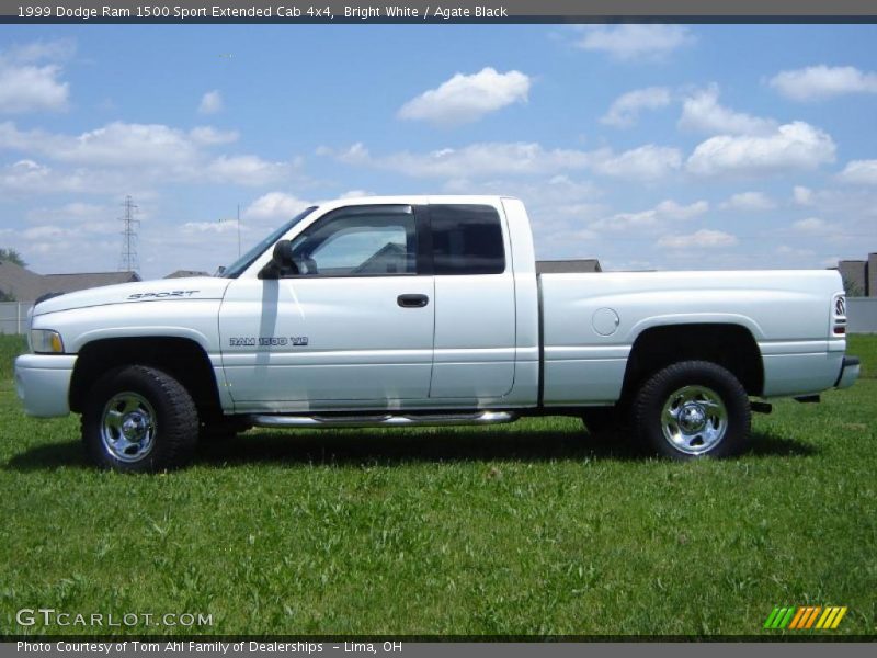Bright White / Agate Black 1999 Dodge Ram 1500 Sport Extended Cab 4x4