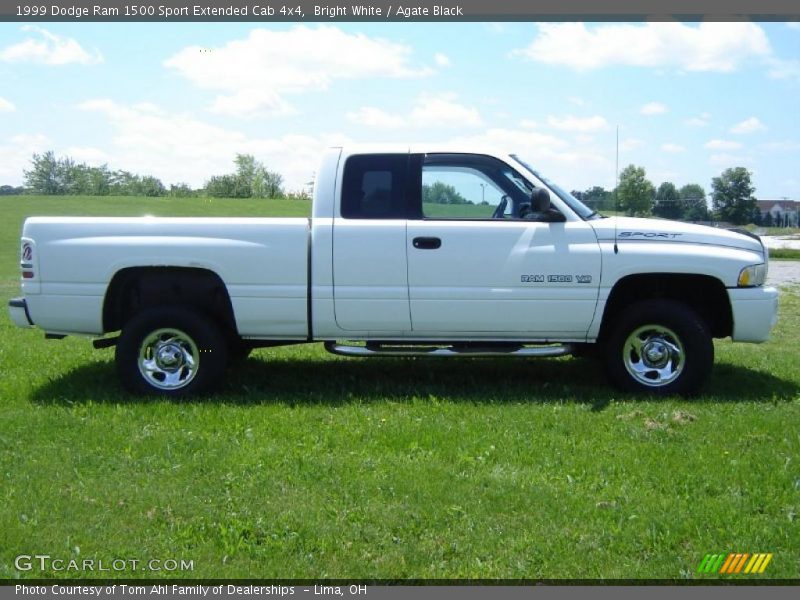 Bright White / Agate Black 1999 Dodge Ram 1500 Sport Extended Cab 4x4