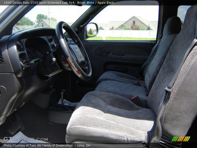 Bright White / Agate Black 1999 Dodge Ram 1500 Sport Extended Cab 4x4