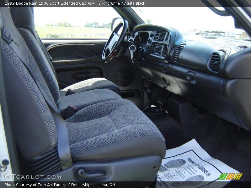Bright White / Agate Black 1999 Dodge Ram 1500 Sport Extended Cab 4x4