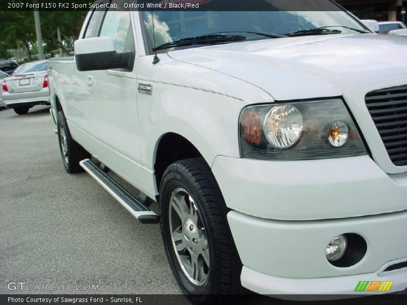 Oxford White / Black/Red 2007 Ford F150 FX2 Sport SuperCab