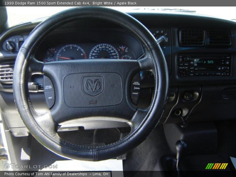 Bright White / Agate Black 1999 Dodge Ram 1500 Sport Extended Cab 4x4