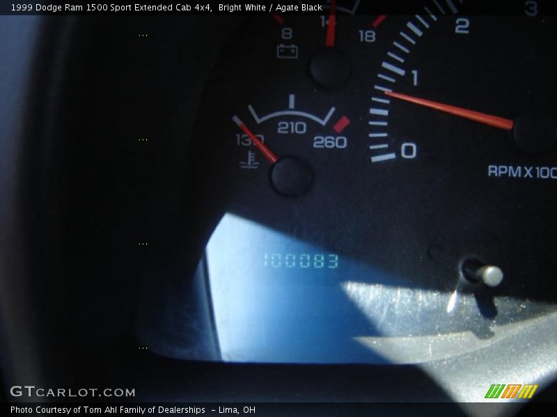 Bright White / Agate Black 1999 Dodge Ram 1500 Sport Extended Cab 4x4