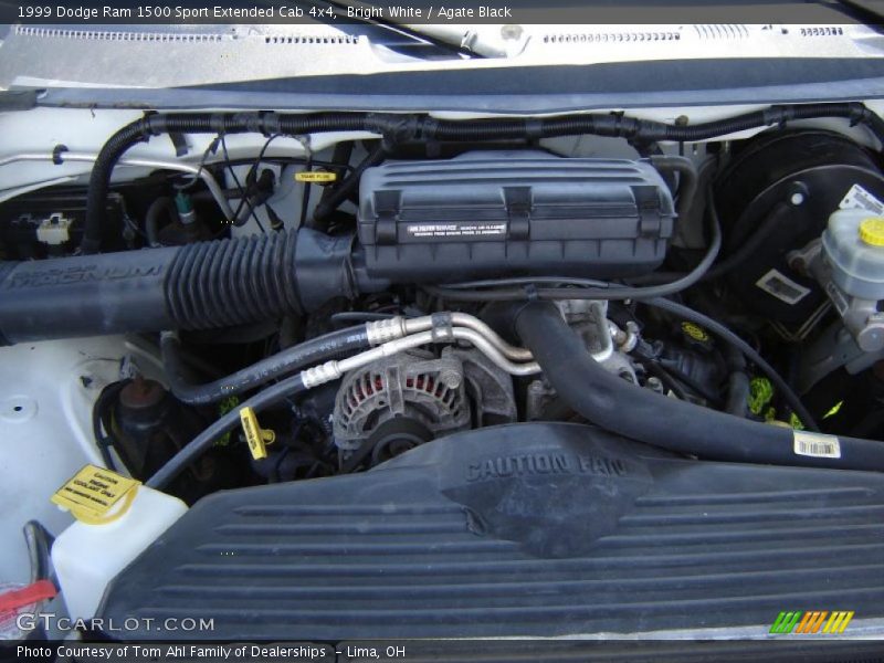 Bright White / Agate Black 1999 Dodge Ram 1500 Sport Extended Cab 4x4