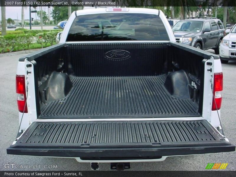 Oxford White / Black/Red 2007 Ford F150 FX2 Sport SuperCab