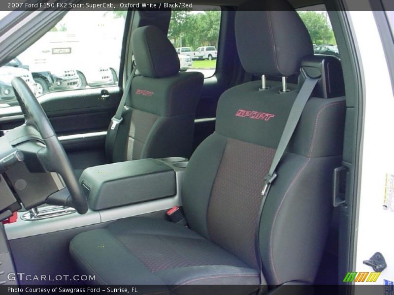 Oxford White / Black/Red 2007 Ford F150 FX2 Sport SuperCab