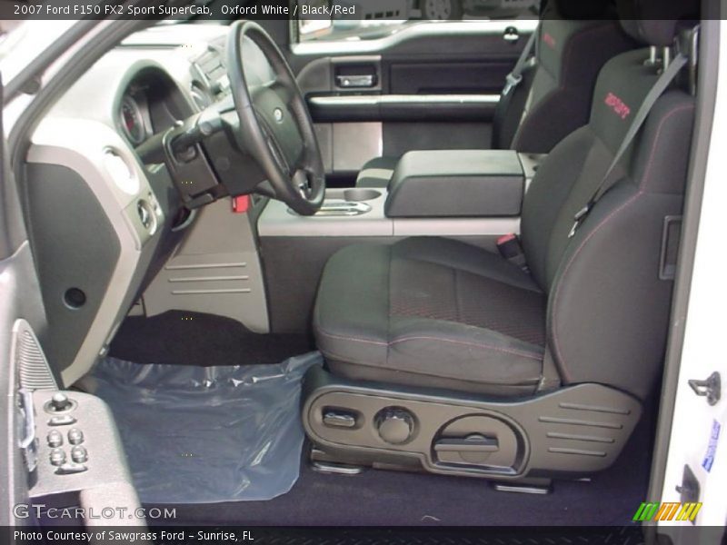 Oxford White / Black/Red 2007 Ford F150 FX2 Sport SuperCab