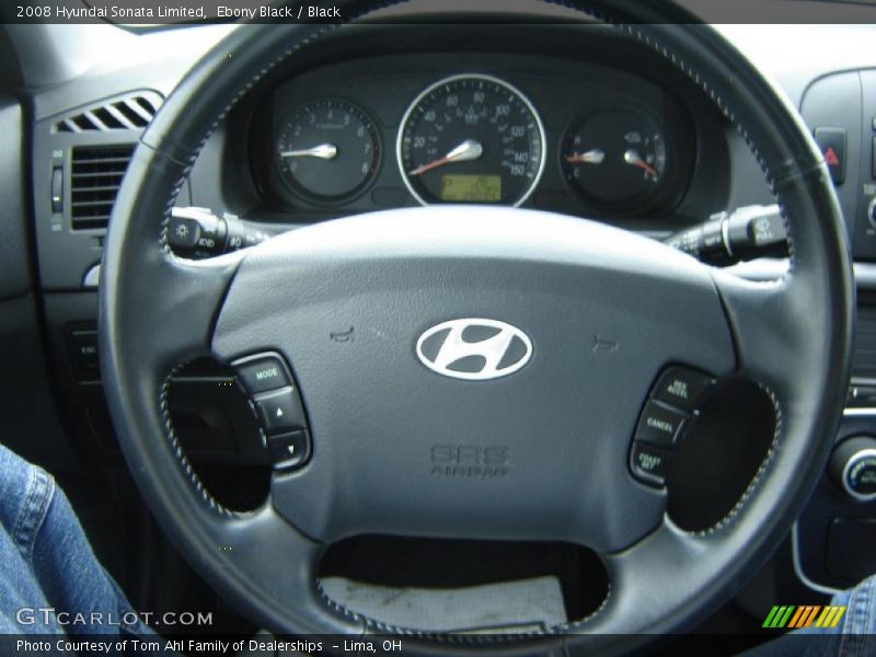 Ebony Black / Black 2008 Hyundai Sonata Limited