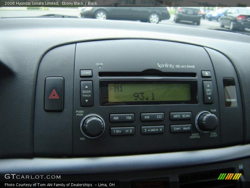 Ebony Black / Black 2008 Hyundai Sonata Limited