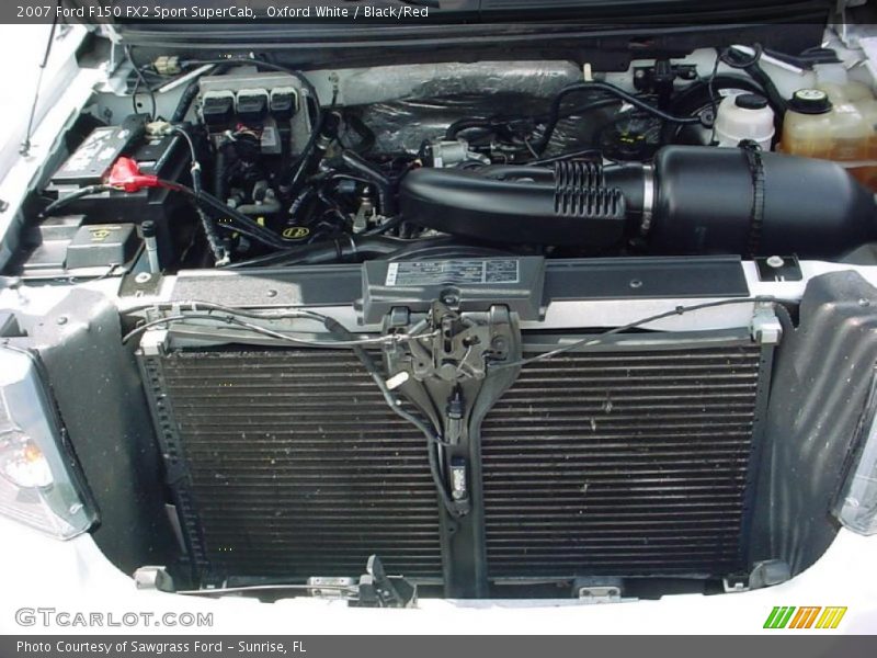 Oxford White / Black/Red 2007 Ford F150 FX2 Sport SuperCab