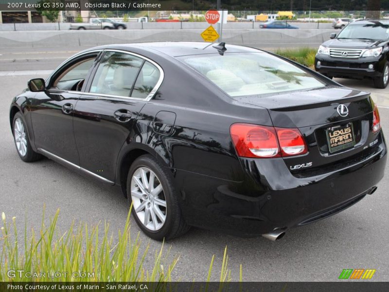 Obsidian Black / Cashmere 2007 Lexus GS 350 AWD