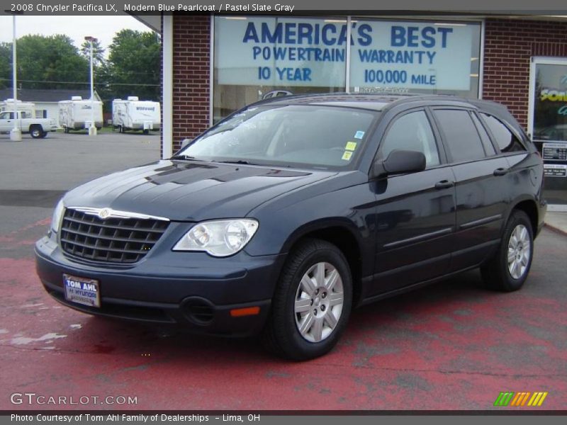 Modern Blue Pearlcoat / Pastel Slate Gray 2008 Chrysler Pacifica LX