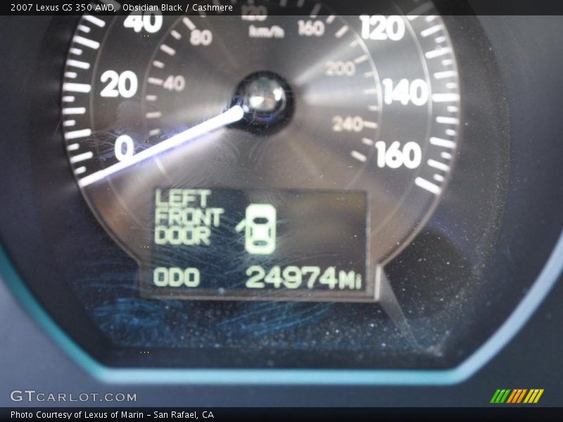 Obsidian Black / Cashmere 2007 Lexus GS 350 AWD