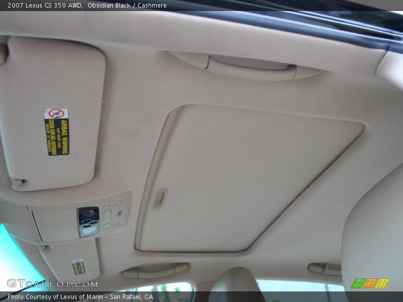 Obsidian Black / Cashmere 2007 Lexus GS 350 AWD