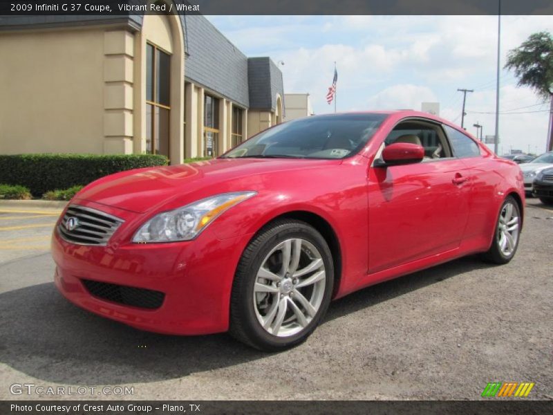 Vibrant Red / Wheat 2009 Infiniti G 37 Coupe