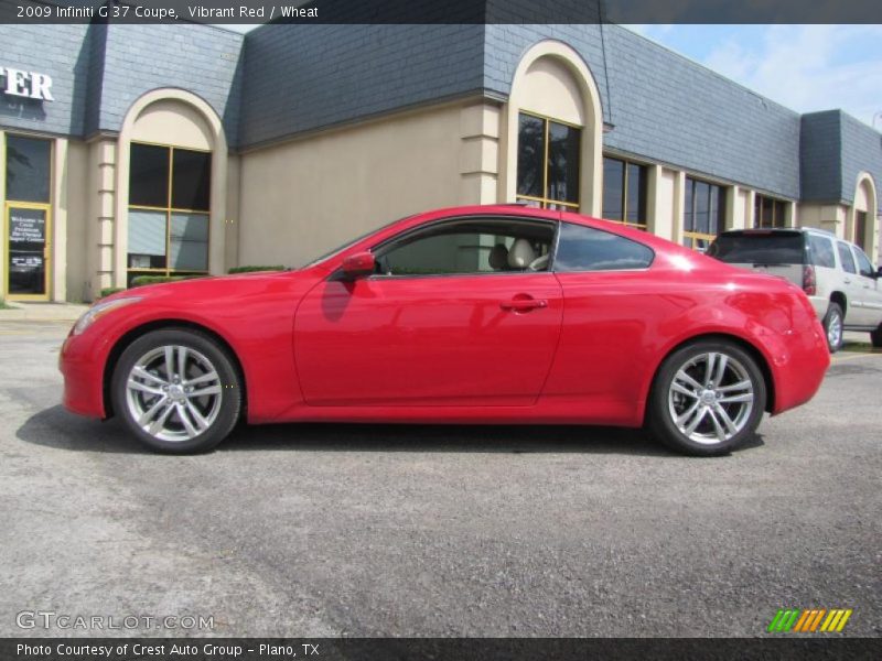 Vibrant Red / Wheat 2009 Infiniti G 37 Coupe