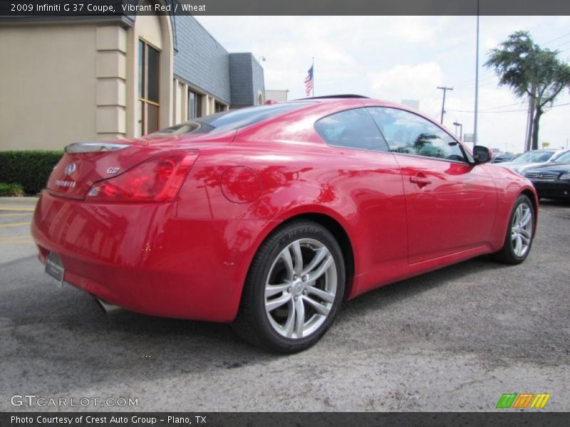 Vibrant Red / Wheat 2009 Infiniti G 37 Coupe