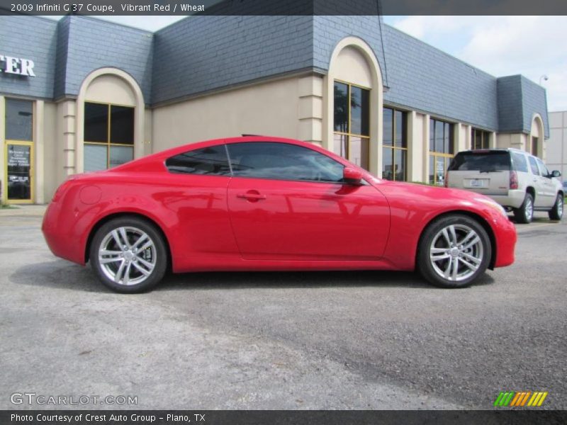 Vibrant Red / Wheat 2009 Infiniti G 37 Coupe