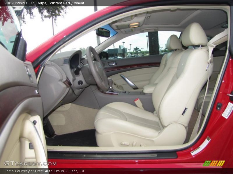 Vibrant Red / Wheat 2009 Infiniti G 37 Coupe