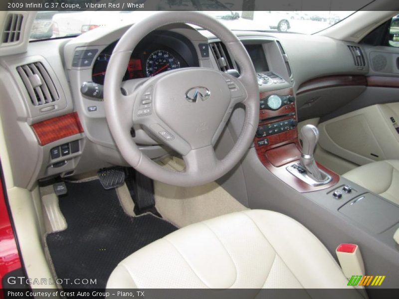 Vibrant Red / Wheat 2009 Infiniti G 37 Coupe