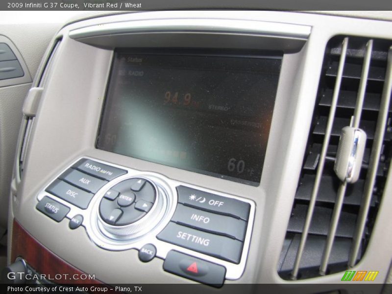 Vibrant Red / Wheat 2009 Infiniti G 37 Coupe