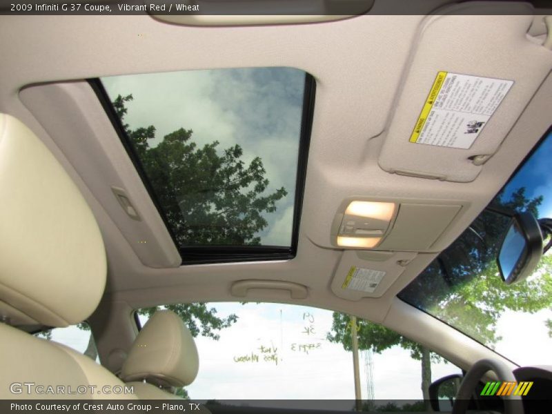 Vibrant Red / Wheat 2009 Infiniti G 37 Coupe