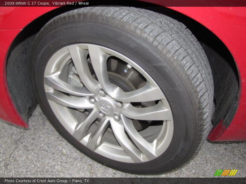Vibrant Red / Wheat 2009 Infiniti G 37 Coupe