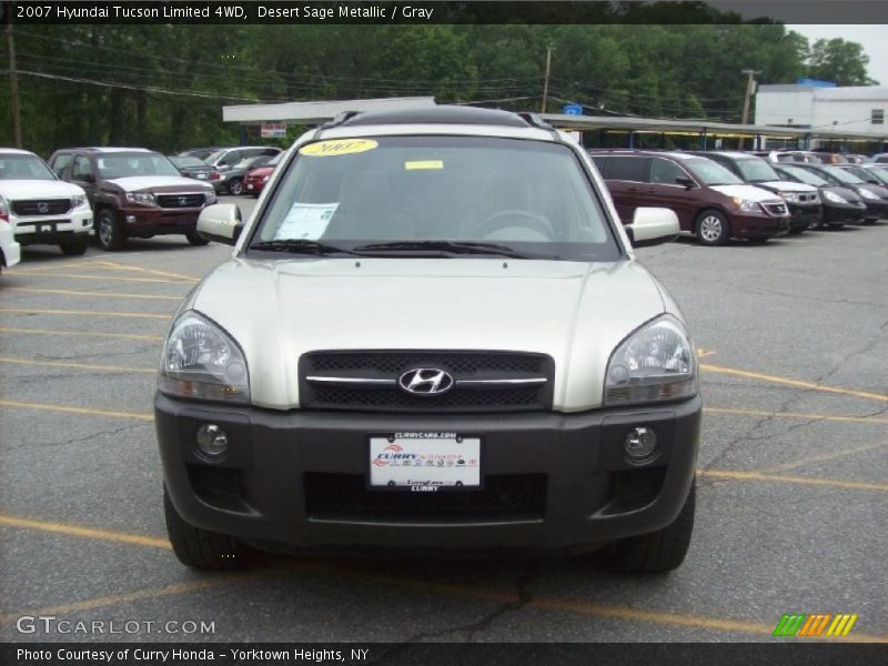 Desert Sage Metallic / Gray 2007 Hyundai Tucson Limited 4WD