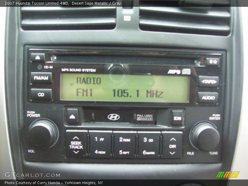 Desert Sage Metallic / Gray 2007 Hyundai Tucson Limited 4WD