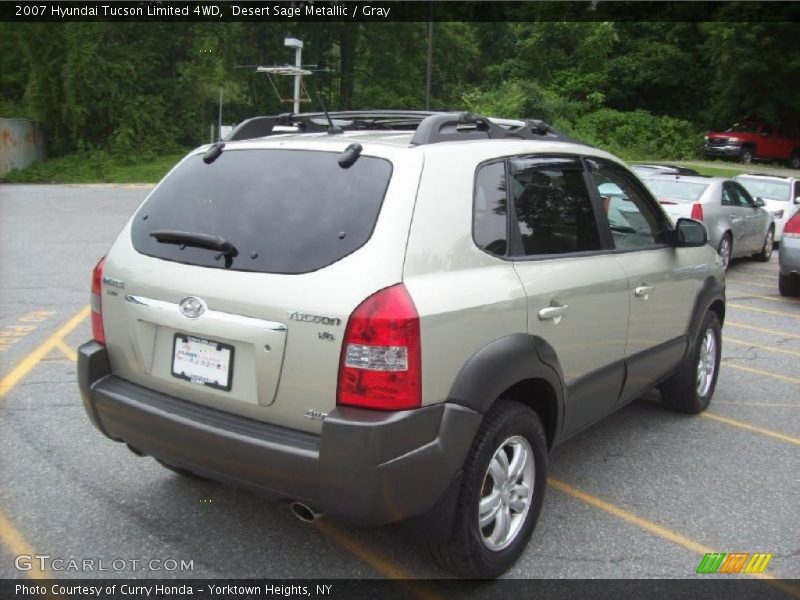 Desert Sage Metallic / Gray 2007 Hyundai Tucson Limited 4WD