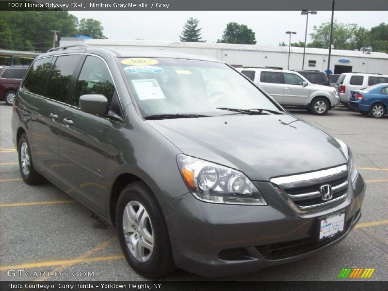 Nimbus Gray Metallic / Gray 2007 Honda Odyssey EX-L