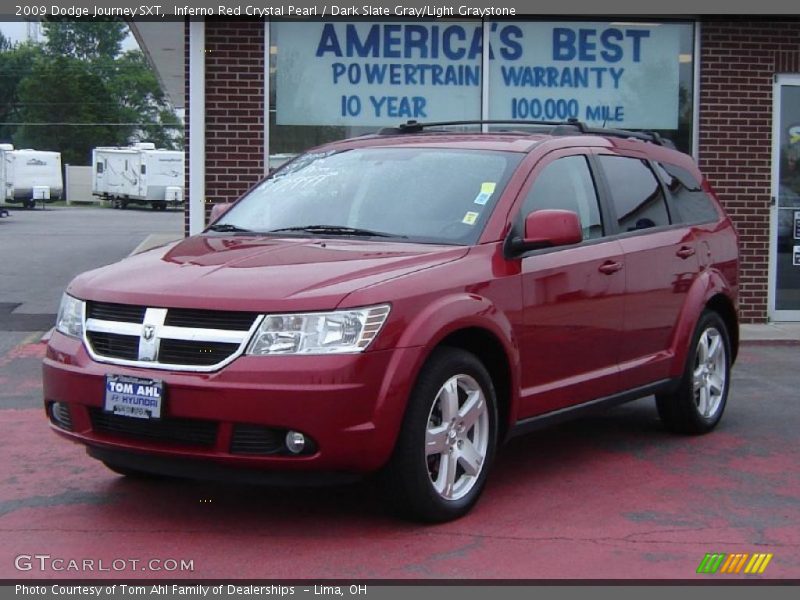 Inferno Red Crystal Pearl / Dark Slate Gray/Light Graystone 2009 Dodge Journey SXT