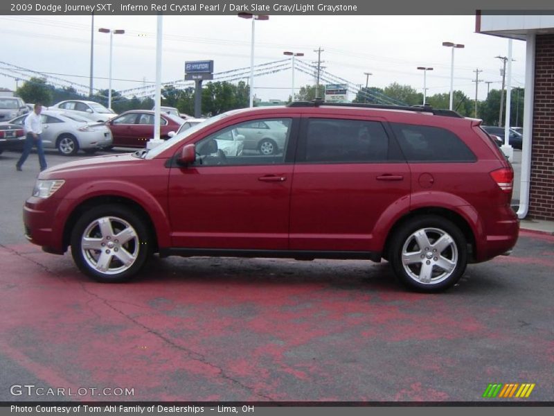Inferno Red Crystal Pearl / Dark Slate Gray/Light Graystone 2009 Dodge Journey SXT