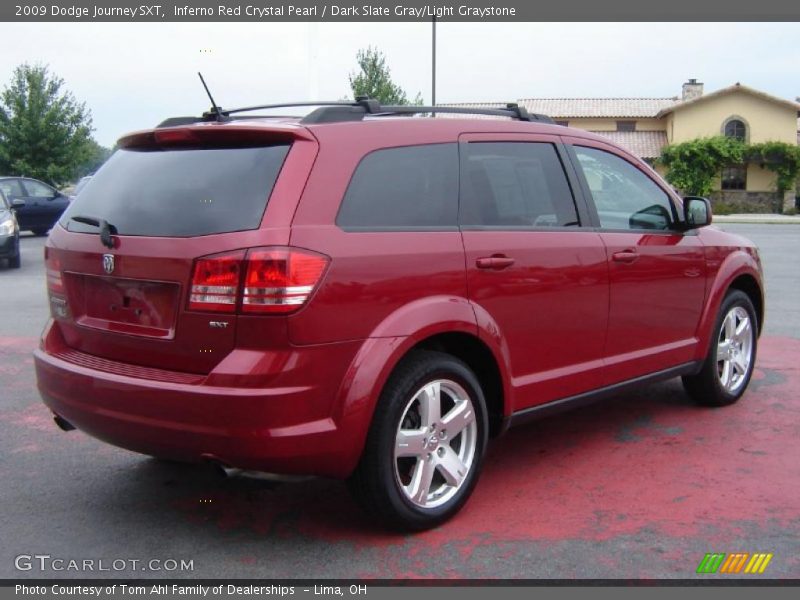 Inferno Red Crystal Pearl / Dark Slate Gray/Light Graystone 2009 Dodge Journey SXT
