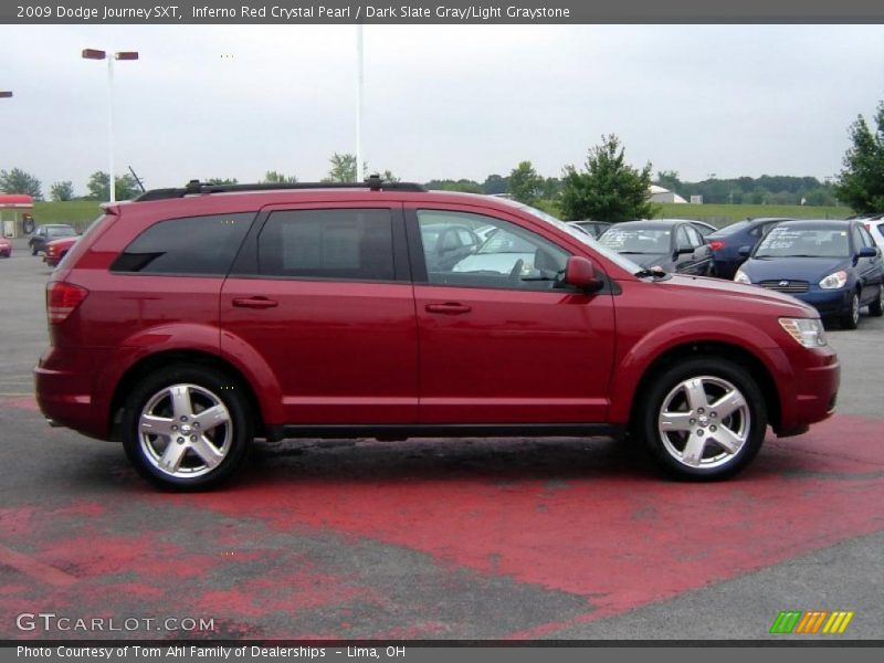 Inferno Red Crystal Pearl / Dark Slate Gray/Light Graystone 2009 Dodge Journey SXT