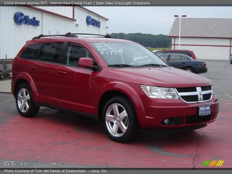 Inferno Red Crystal Pearl / Dark Slate Gray/Light Graystone 2009 Dodge Journey SXT